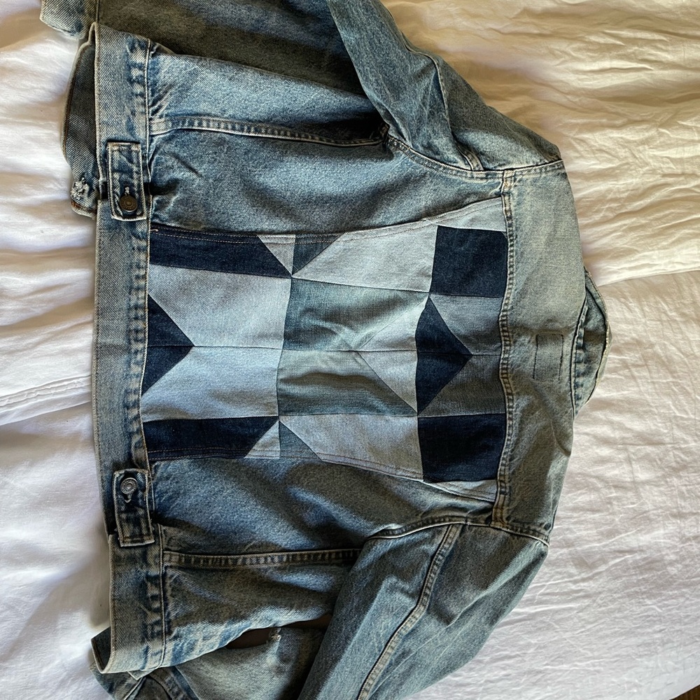 Handmade quilted denim vintage Levi’s jacket